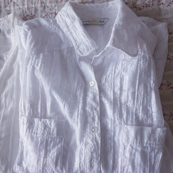 Vintage White Cotton Shirts Lot Size 14 - Picture 10 of 11